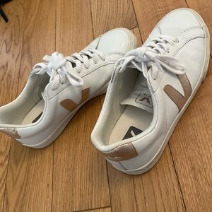 Esplar leather white platine veja size women’s 7